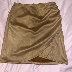 Brown Suede Skirt